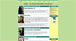 Desktop Screenshot of kalim.horolezci.cz