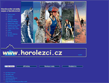 Tablet Screenshot of horolezci.cz